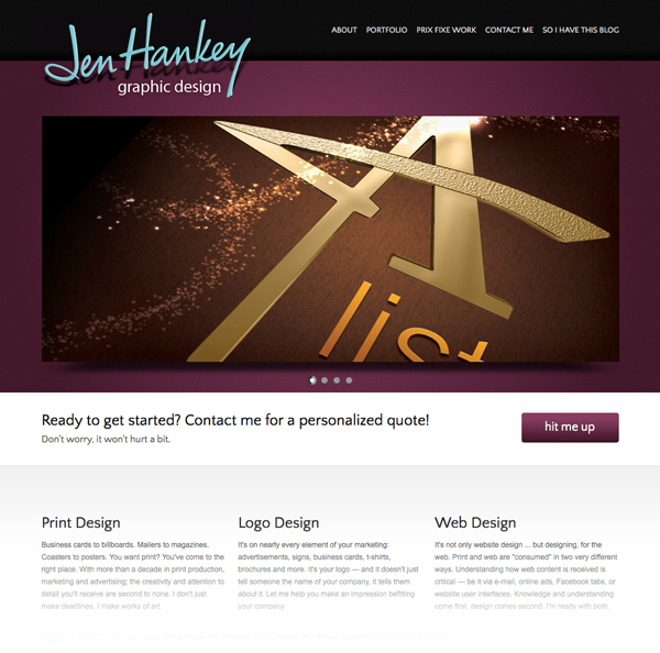 Welcome to the new look of jenhankey.com