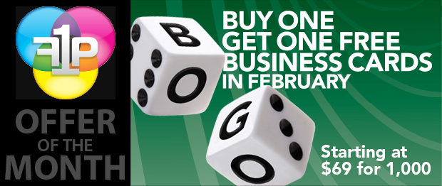 February Offer: Buy One, Get One Business Cards!